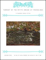 Torrent of the Petite Creuse at Fresselines / X Squared Cross Stitch