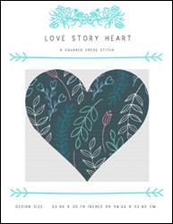 Love Story Heart / X Squared Cross Stitch