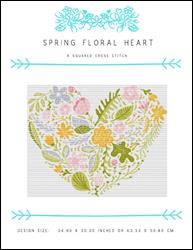 Spring Floral Heart / X Squared Cross Stitch