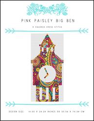 Pink Paisley Big Ben / X Squared Cross Stitch