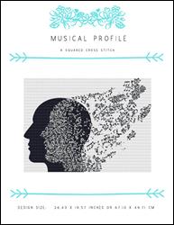 Musical Profile / X Squared Cross Stitch