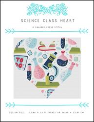 Science Class Heart / X Squared Cross Stitch