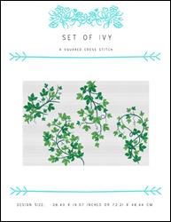 Set of Ivy / X Squared Cross Stitch