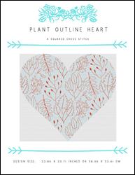 Plant Outline Heart / X Squared Cross Stitch