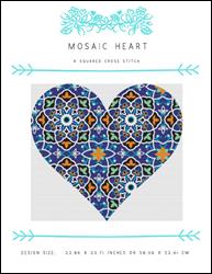 Mosaic Heart / X Squared Cross Stitch