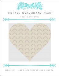 Vintage Wonderland Heart / X Squared Cross Stitch