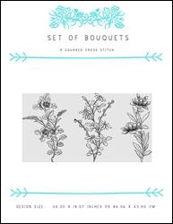 Set Of Bouquets / X Squared Cross Stitch