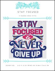 Stay Focused / X Squared Cross Stitch