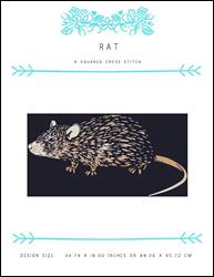 Rat / X Squared Cross Stitch