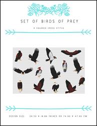 Set of Birds of Prey / X Squared Cross Stitch