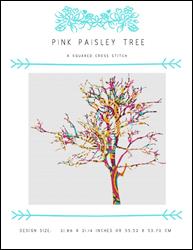 Pink Paisley Tree / X Squared Cross Stitch