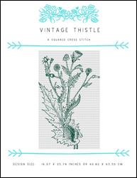 Vintage Thistle / X Squared Cross Stitch