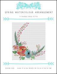 Spring Watercolour Arrangement / X Squared Cross Stitch