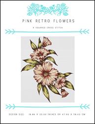 Pink Retro Flowers / X Squared Cross Stitch