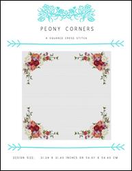 Peony Corners / X Squared Cross Stitch