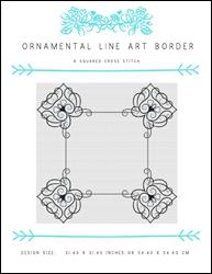 Ornamental Line Art Border / X Squared Cross Stitch