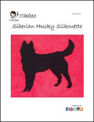 Dog Silhouette - Siberian Husky / Stitchnmomma