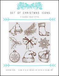 Set Of Christmas Icons / X Squared Cross Stitch