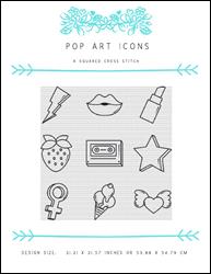 Pop Art Icons / X Squared Cross Stitch