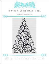 Swirly Christmas Tree / X Squared Cross Stitch