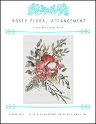 Rosey Floral Arrangement / X Squared Cross Stitch