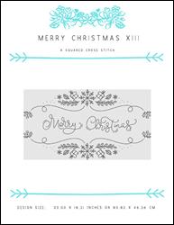 Merry Christmas XIII / X Squared Cross Stitch