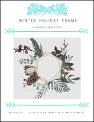 Winter Holiday Frame / X Squared Cross Stitch