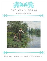 Two Women Fishing / X Squared Cross Stitch