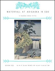 Waterfall at Aoigaoka in Edo / X Squared Cross Stitch