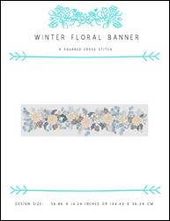 Winter Floral Banner / X Squared Cross Stitch