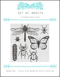 Set of Insects / X Squared Cross Stitch