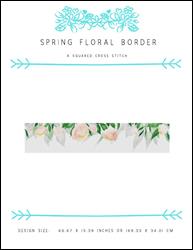 Spring Floral Border / X Squared Cross Stitch