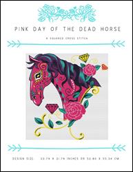 Pink Day of the Dead Horse / X Squared Cross Stitch