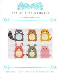 Set of Cute Mammals / X Squared Cross Stitch