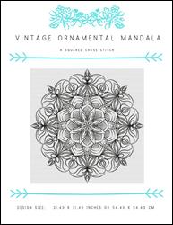 Vintage Ornamental Mandala / X Squared Cross Stitch