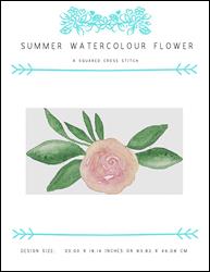 Summer Watercolour Flower / X Squared Cross Stitch