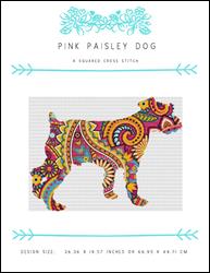 Pink Paisley Dog / X Squared Cross Stitch