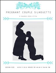 Pregnant Couple Silhouette / X Squared Cross Stitch