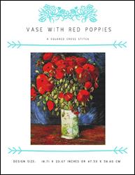 Vase With Red Poppies / X Squared Cross Stitch