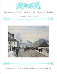 Munich Vedute With the Frauentürme / X Squared Cross Stitch