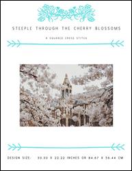 Steeple Through The Cherry Blossoms / X Squared Cross Stitch