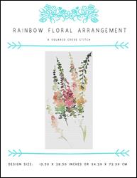 Rainbow Floral Arrangement / X Squared Cross Stitch