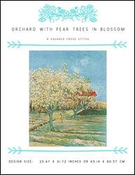 Orchard With Pear Trees in Blossom / X Squared Cross Stitch