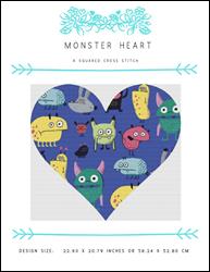 Monster Heart / X Squared Cross Stitch