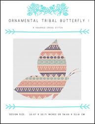 Ornamental Tribal Butterfly I / X Squared Cross Stitch