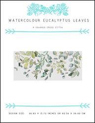 Watercolour Eucalyptus Leaves / X Squared Cross Stitch