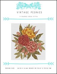 Vintage Peonies / X Squared Cross Stitch