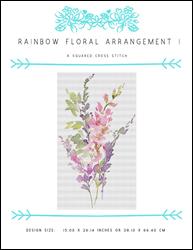 Rainbow Floral Arrangement I / X Squared Cross Stitch