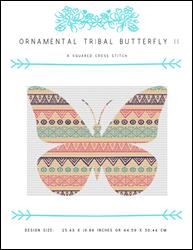 Ornamental Tribal Butterfly II / X Squared Cross Stitch