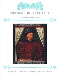 Portrait of Charles VII / X Squared Cross Stitch